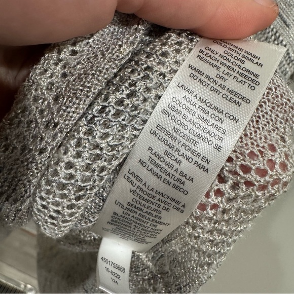 White house black market embellished knit poncho sweater ❤️ - Picture 5 of 7